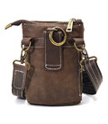 Маленька чоловіча сумка на пояс, через плече, коричнева на джинси TARWA RC-1350-3md картинка, зображення, фото