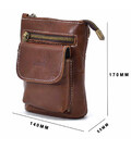 Маленька чоловіча сумка на пояс, через плече, на джинси коньяк TARWA GB-1350-3md картинка, изображение, фото