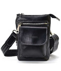 Маленька чоловіча сумка на пояс, через плече, на джинси чорна TARWA GAw-1350-3md картинка, зображення, фото