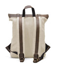 Ролл-ап рюкзак зі шкіри та канвас TARWA RGj-5191-3md слонова кістка картинка, зображення, фото