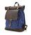 Рол-ап рюкзак зі шкіри та синій канвас TARWA RKc-5191-3md картинка, изображение, фото
