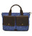 Чоловіча сумка з канвас та кінської шкіри TARWA RKc-3990-3md синій картинка, изображение, фото