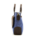 Чоловіча сумка з канвас та кінської шкіри TARWA RKc-3990-3md синій картинка, зображення, фото