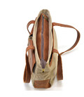 Жіноча сумка тоут з канвас та шкіри TARWA RBs-3930-3md з передніми кишенями картинка, изображение, фото