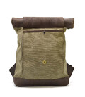 Ролл-ап рюкзак з кінської шкіри та канвас TARWA ROc-5191-3md картинка, изображение, фото