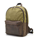 Чоловічий рюкзак шкіра та канвас хаккі для ноутбука TARWA RHc-7273-3md картинка, изображение, фото
