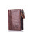 Чоловічий гаманець кавовий розкладний TW001C Bull картинка, зображення, фото
