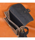 Шкіряна сумка планшет месенджер із клапаном Limary lim0123rc коричнева картинка, зображення, фото