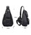 Великий рюкзак на одне плече сумка слінг John McDee чорний 4025A картинка, изображение, фото