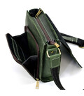 Шкіряна сумка через плече чоловіча RE-3027-3md від TARWA зелена картинка, изображение, фото