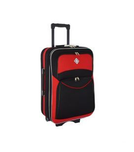 Валіза Bonro Style Maxi чорно-червона картинка, зображення, фото