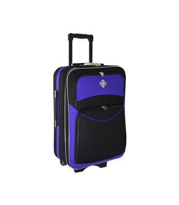 Валіза Bonro Style велика L чорно-фіолетова картинка, зображення, фото