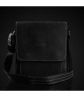Чоловіча шкіряна сумка на плече, колір чорний, Tiding tid3027 картинка, изображение, фото