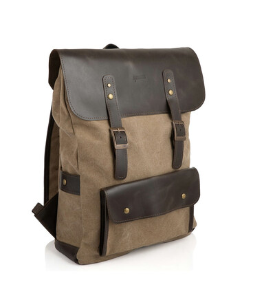 Рюкзак для ноутбука мікс парусину+шкіра RCs-9001-4lx бренду TARWA картинка, изображение, фото