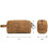 Шкіряний несесер, косметичка, органайзер коричневий John McDee C013B картинка, зображення, фото