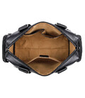 Шкіряна дорожня спортивна сумка через плече чорна John McDee 7420A картинка, изображение, фото