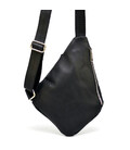 Рюкзак косуха на одне плече RA-6402-4lx чорна бренд TARWA блискавка нікель картинка, зображення, фото