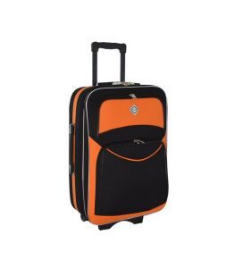 Валіза Bonro Style велика L чорно-помаранчева - картинка, зображення, фото валізи