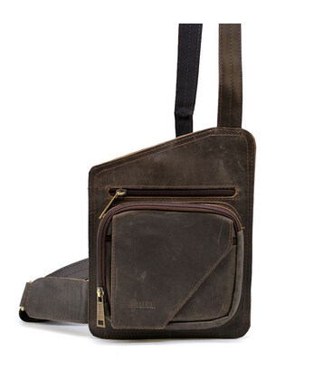 Шкіряний рюкзак слінг на одне плече, кобура TARWA RCv-232-3md картинка, зображення, фото