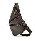 Чоловіча шкіряна сумка-слінг GC-6402-3md коричнева бренд TARWA картинка, изображение, фото