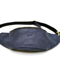 Шкіряна сумка на пояс бренду TARWA RK-3036-4lx синя, великий розмір картинка, изображение, фото