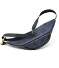 Шкіряна сумка на пояс бренду TARWA RK-3036-4lx синя, великий розмір картинка, изображение, фото