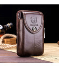 Напоясний сумка-чохол для смартфона T1397 Bull з натуральної шкіри картинка, зображення, фото