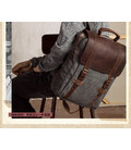 Міський рюкзак Т342k (BUG) з тканини Canvas і кінської шкіри картинка, изображение, фото