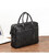 Шкіряна сумка для ноутбука, колір чорний, John McDee, 7348A на два відділення картинка, изображение, фото