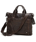 Шкіряна натуральна сумка на кожен день, коричнева 7120C картинка, изображение, фото