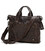 Шкіряна натуральна сумка на кожен день, коричнева 7120C картинка, изображение, фото