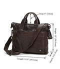 Шкіряна натуральна сумка на кожен день, коричнева 7120C картинка, зображення, фото