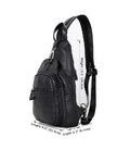 Чорний шкіряний рюкзак John McDee 4005 чорний картинка, зображення, фото