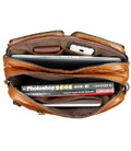 Шкіряна сумка трансформер: рюкзак, бриф, сумка 7014B картинка, зображення, фото