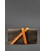 Кожаный тревел-кейс Voyager 1.0 темно-коричневый с оранжевым картинка, изображение, фото