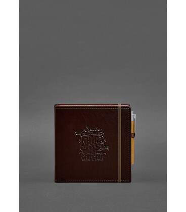 Кук-бук для запису рецептів Книга кулінарних секретів в коричневій обкладинці картинка, зображення, фото