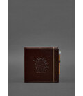 Кук-бук для записи рецептов Книга кулинарных секретов в коричневой обложке картинка, изображение, фото