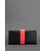 Кожаное женское портмоне 3.0 черное с красным картинка, изображение, фото