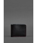 Шкіряне портмоне 4.1 (4 кишені) чорне з червоною ниткою картинка, зображення, фото