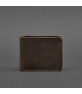 Чоловіче шкіряне портмоне 4.1 (4 кишені) темно-коричневе картинка, зображення, фото