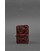 Женский кожаный кард-кейс 7.0 бордовый с перьями картинка, изображение, фото