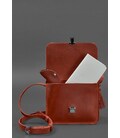 Кожаная женская бохо-сумка Лилу Коралловая картинка, изображение, фото