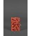 Женский кожаный кард-кейс 7.0 коралловый с перьями картинка, изображение, фото