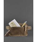 Кожаная поясная сумка Dropbag Mini темно-коричневый Crazy Horse картинка, изображение, фото