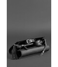 Шкіряна жіноча сумка Еліс чорна картинка, зображення, фото