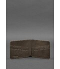Чоловіче шкіряне портмоне 4.1 (4 кишені) темно-коричневе Карбон картинка, зображення, фото