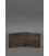 Чоловіче шкіряне портмоне 4.1 (4 кишені) темно-коричневе Карбон картинка, зображення, фото