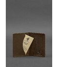 Чоловічий шкіряний кард-кейс (візитниця) 6.0 Карбон темно-коричневий картинка, зображення, фото