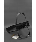 Кожаная женская сумка шоппер Бэтси черная картинка, изображение, фото