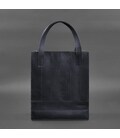 Шкіряна жіноча сумка шоппер Бетсі синя картинка, зображення, фото